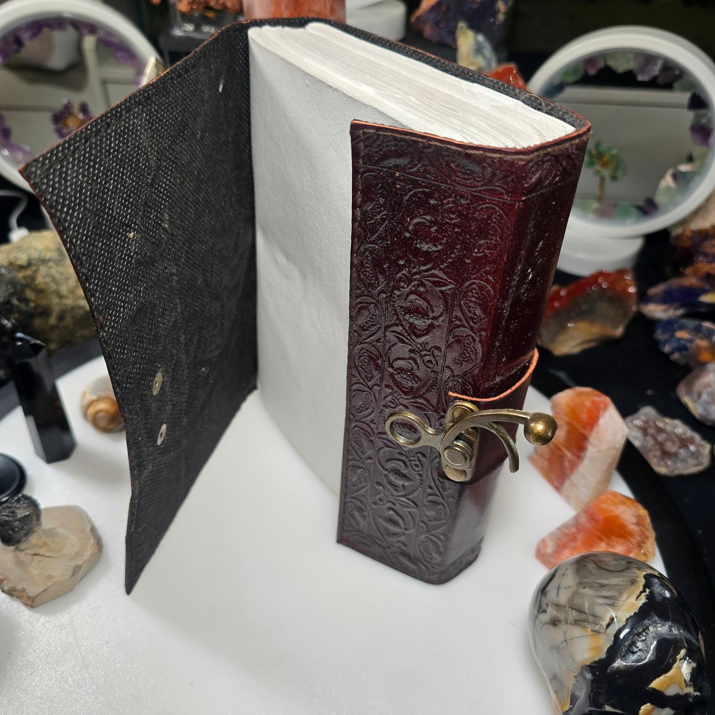 Fairy Moon Leather Blank Book