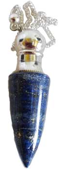 Lapis Lazuli Chambered Pendulum