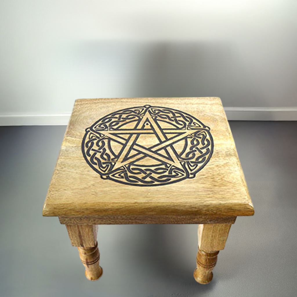 Pentagram Altar Table  (9” x 9” x 8”)