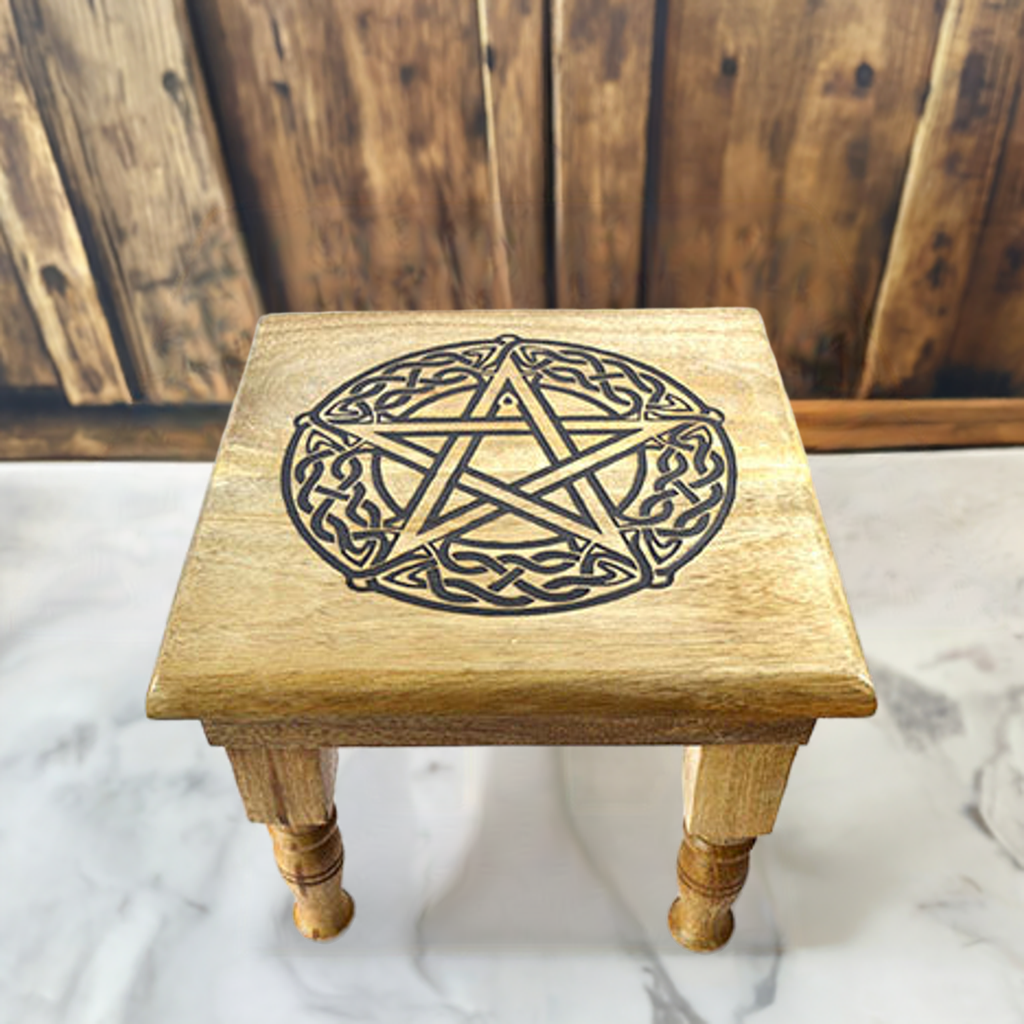 Pentagram Altar Table  (9” x 9” x 8”)