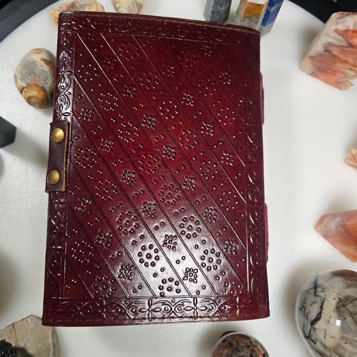 Wolf & Tree of Life Leather Blank Book