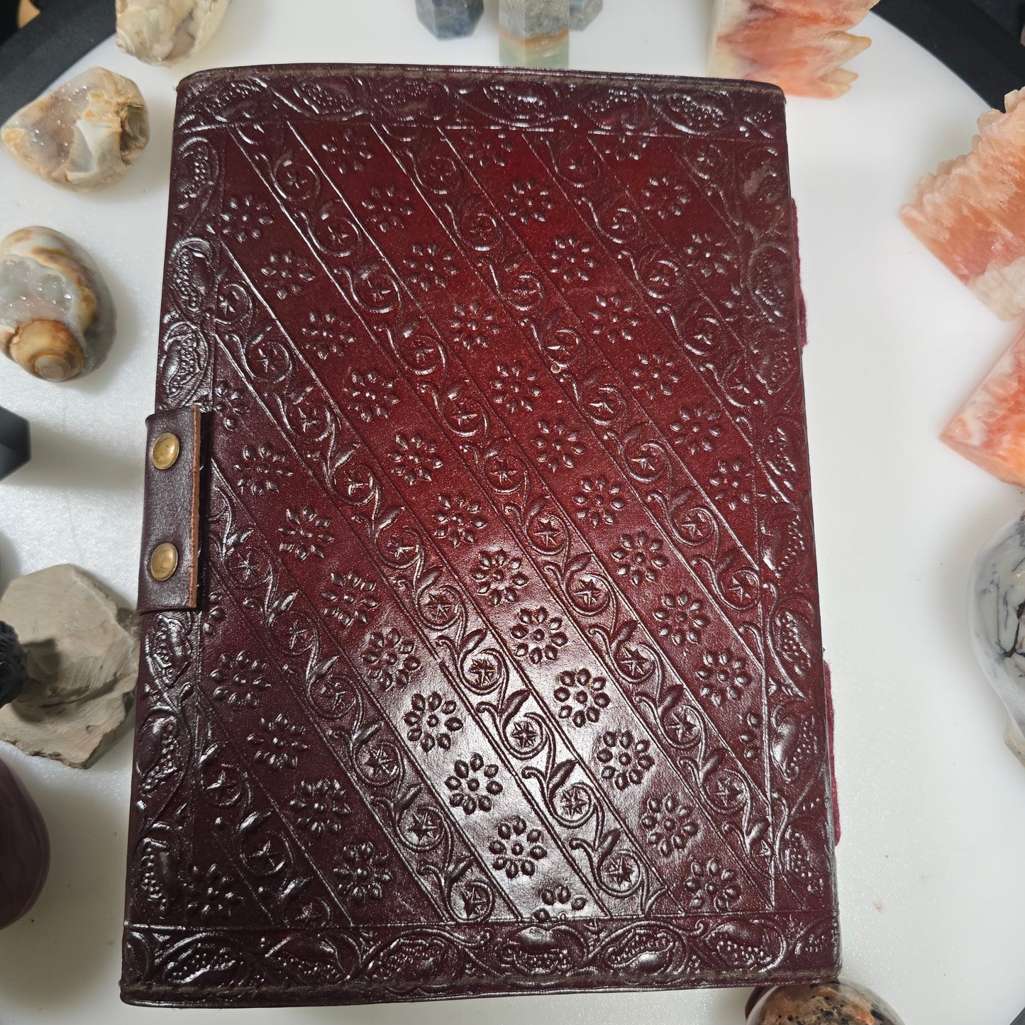 Fairy Moon Leather Blank Book